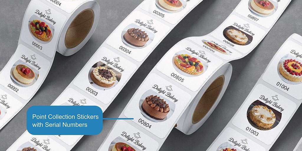 Variable Serial Number Loyalty Sticker Printing